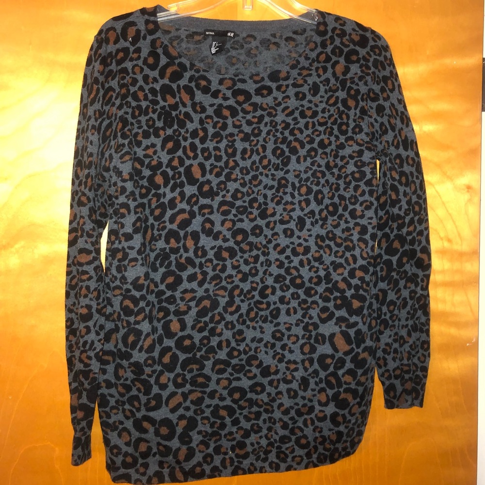 H&M cheetah sweater